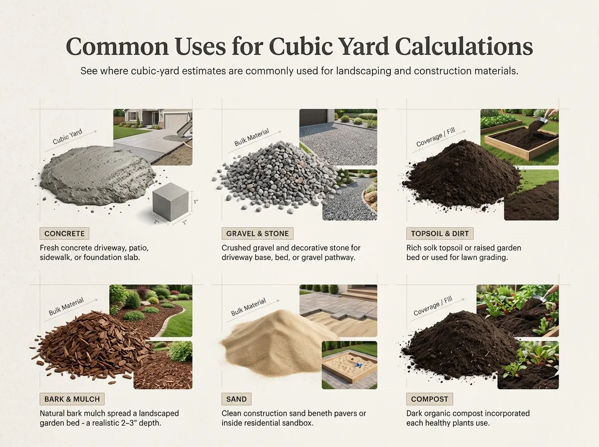 Common Uses for Cubic Yard Calculations