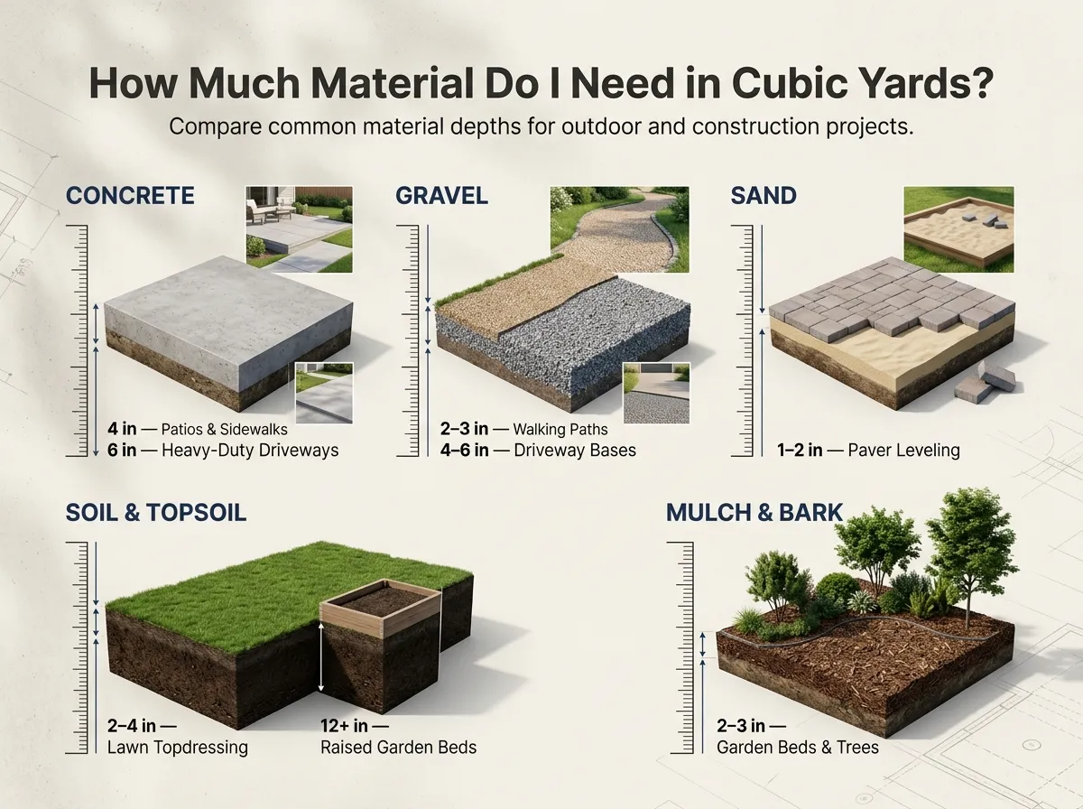 How Much Material Do I Need in Cubic Yards?