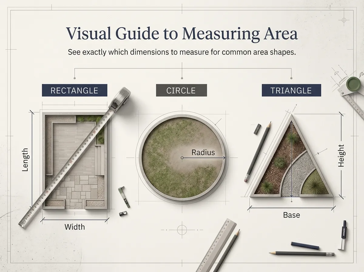 Square yard calculator visual guide