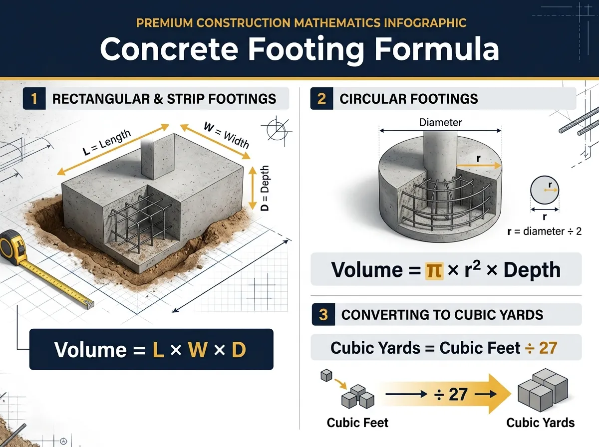 Concrete Footing Formula