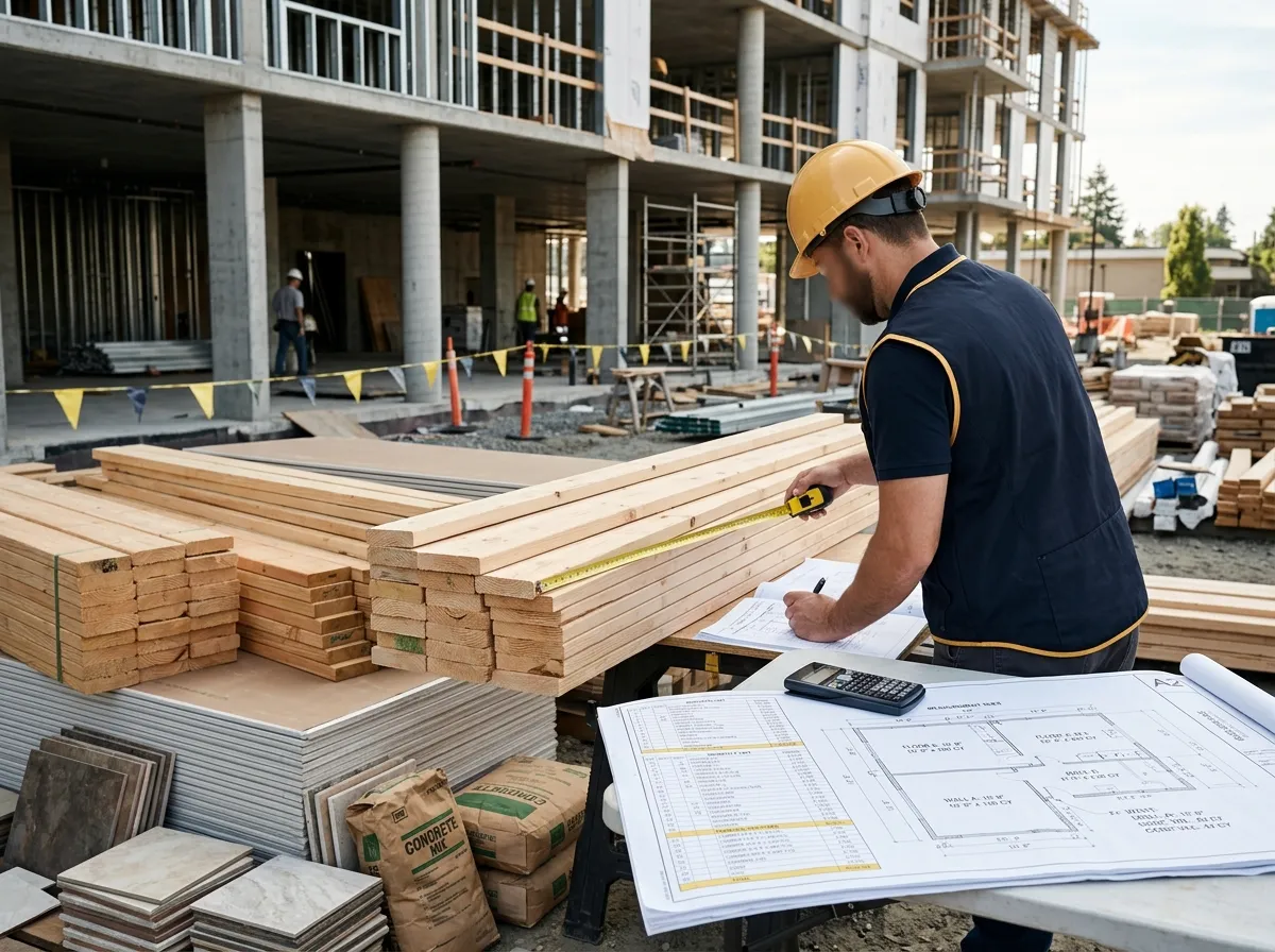 Estimate Materials and Quantities in construction project