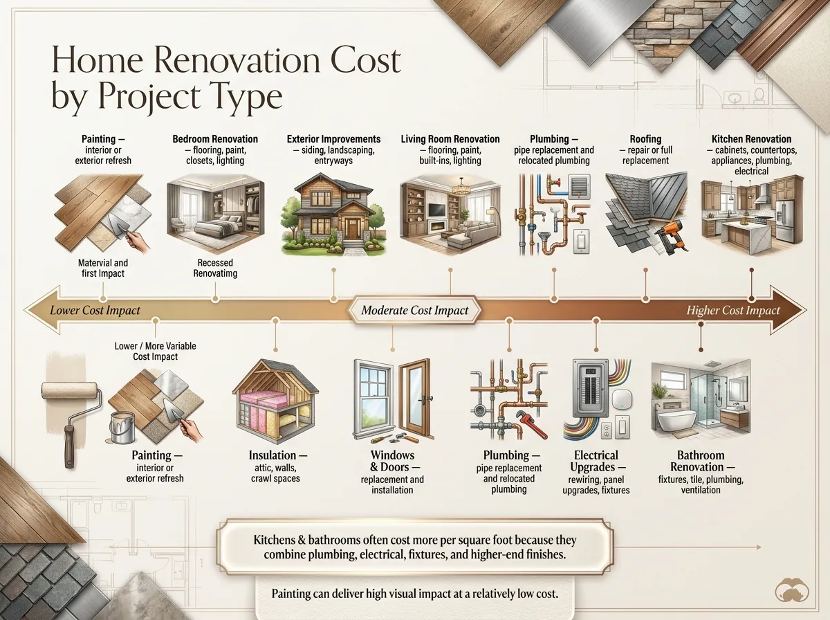 Home Renovation Cost by Project Type