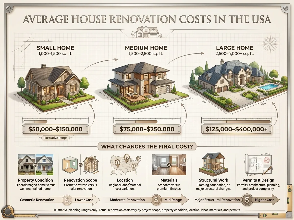 How Much Does It Cost to Renovate a House in the USA