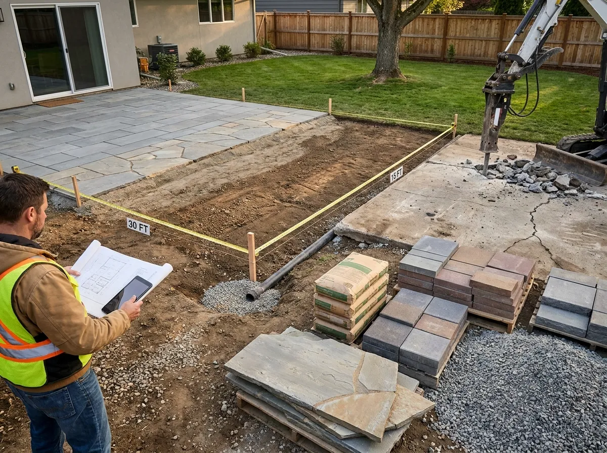 Patio cost estimate and pricing factors