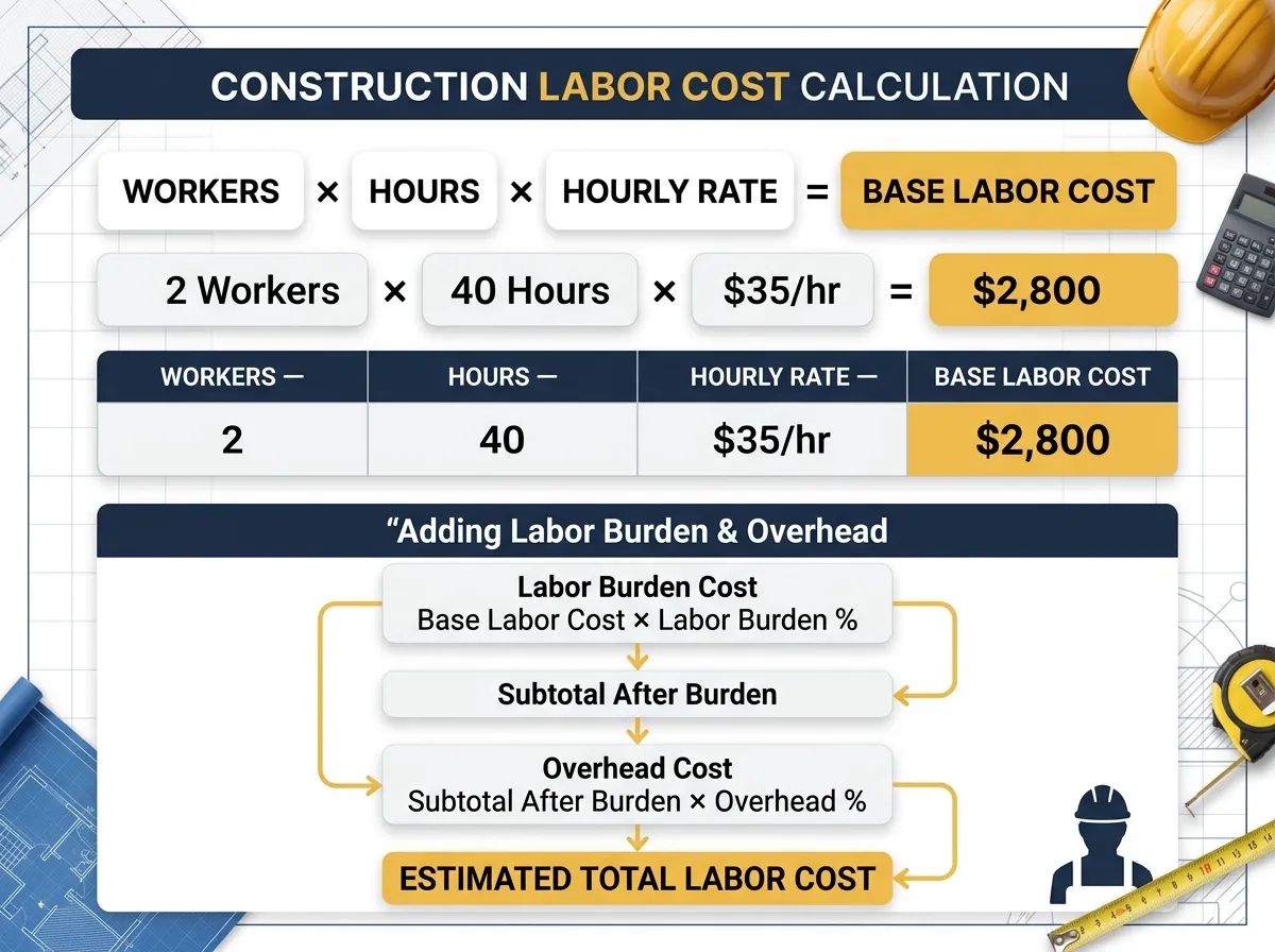 How to Calculate Labor Cost for a Construction Job