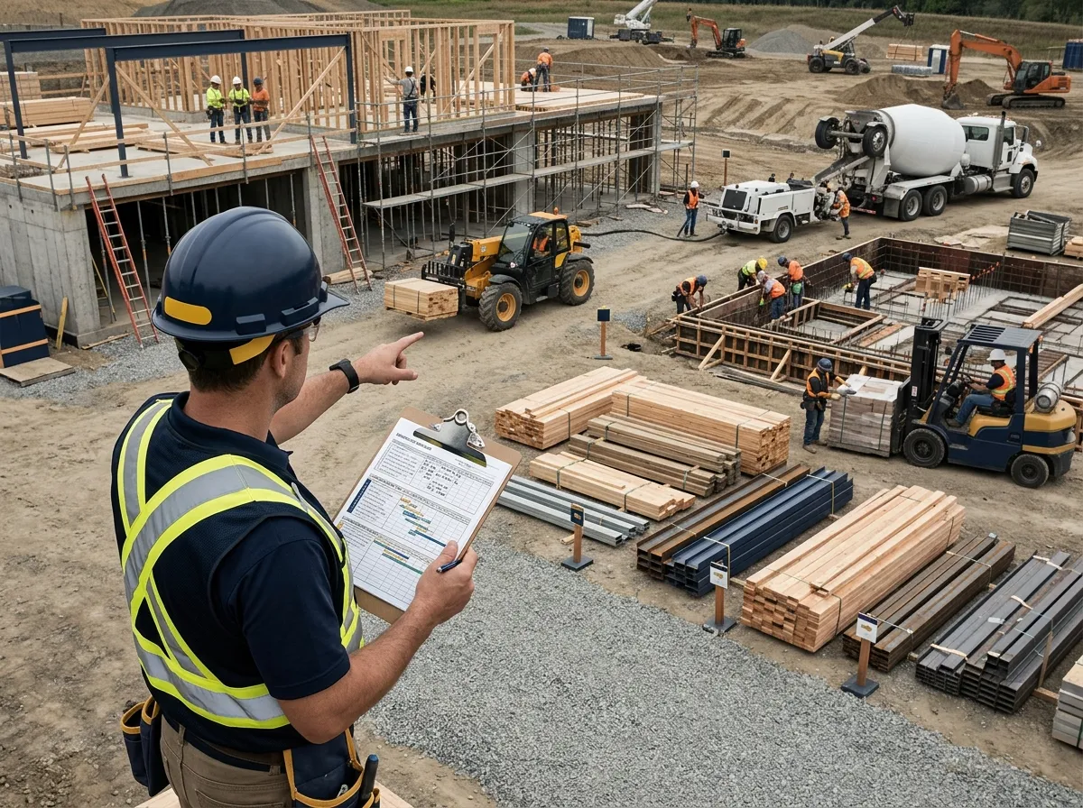 Plan Labor, Equipment, and Resources in construction