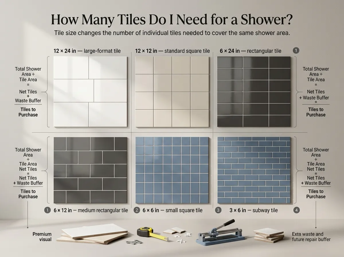 How Many Tiles Do I Need for a Shower