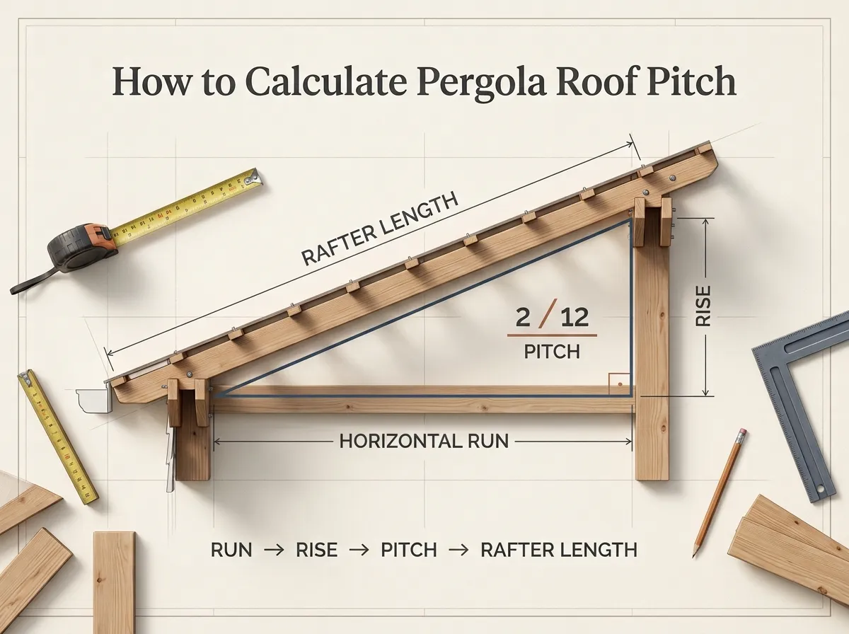 How to Calculate Pergola Roof Pitch