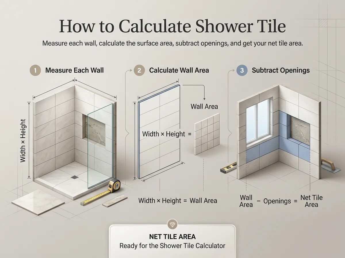 How to Calculate Shower Tile