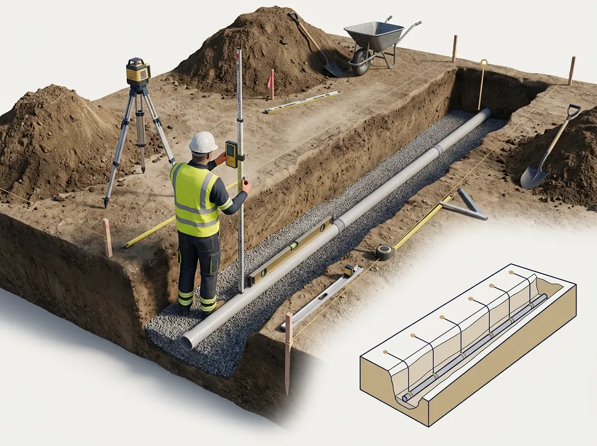 How to Measure Drainage Pipe Slope