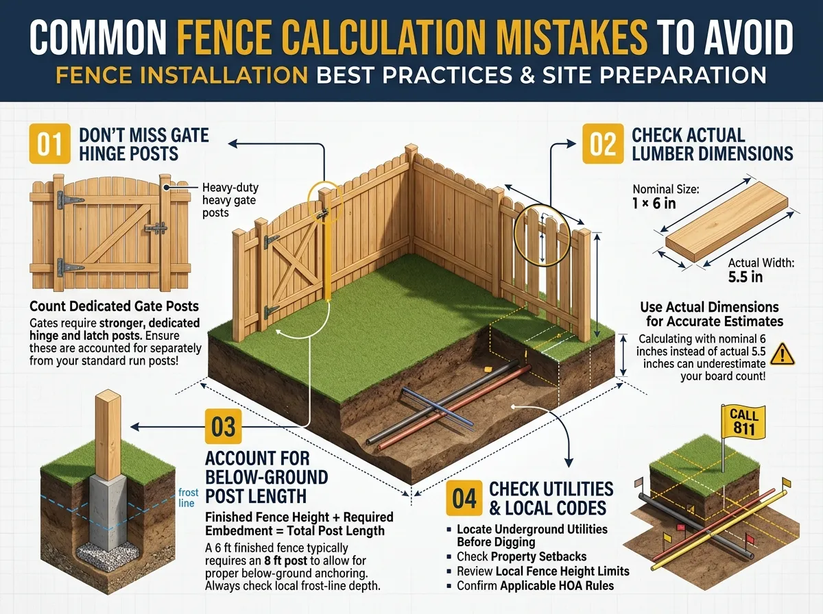 Common Fence Calculation Mistakes to Avoid