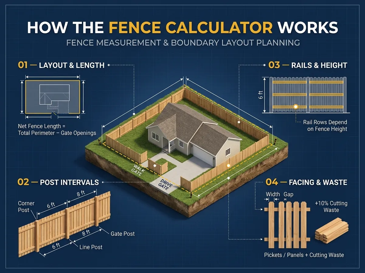 How the Fence Calculator Works